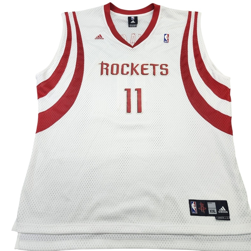 HOUSTON ROCKETS ADIDAS MENS XXL WHITE NBA BASKETBALL JERSEY YAO MING 11 EUC